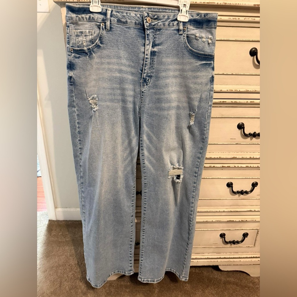 Classic Light Blue Boot Cut Jeans